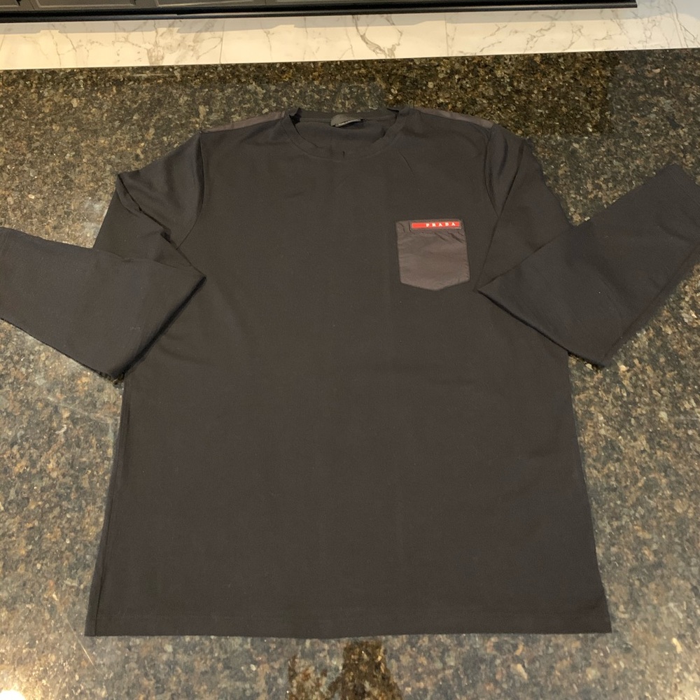 Men’s Black Prada Long Sleeve Tee